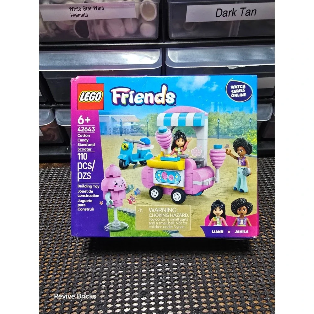 LEGO FRIENDS: Cotton Candy Stand and Scooter (42643) Brand New Factory Sealed